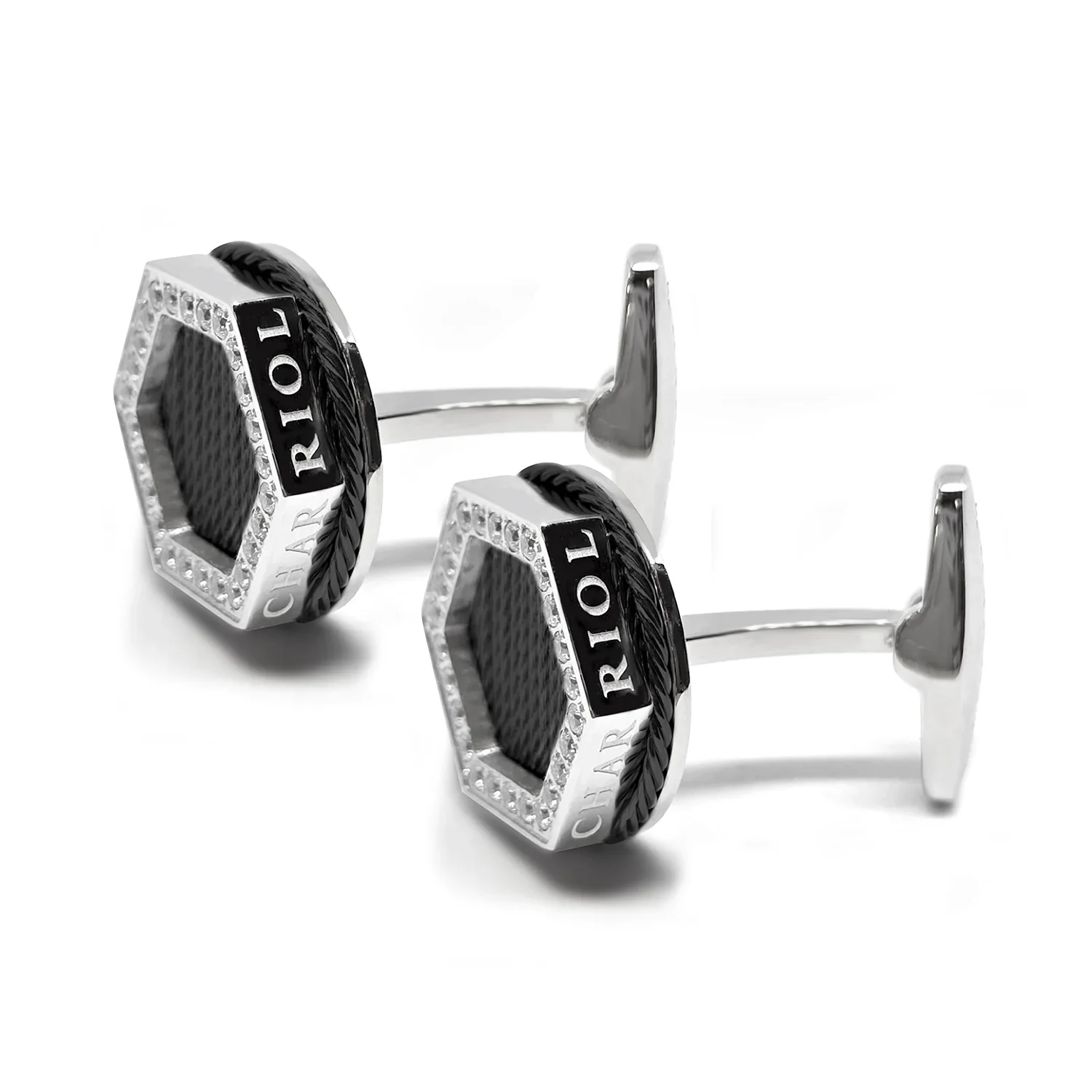 Celtic® Hex Diamonds Cufflinks
