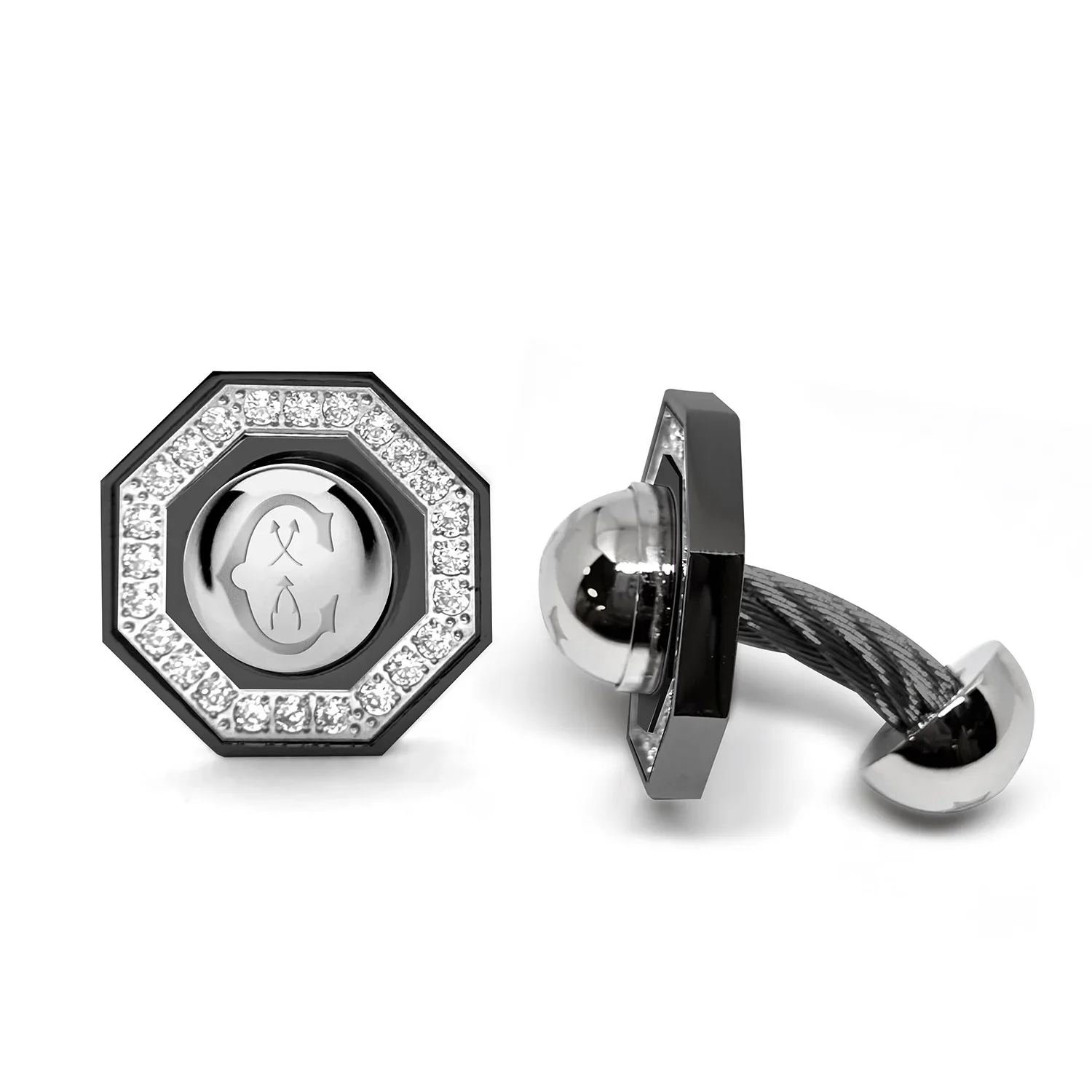 Celtic® Hex Diamonds Cufflinks - Image 4