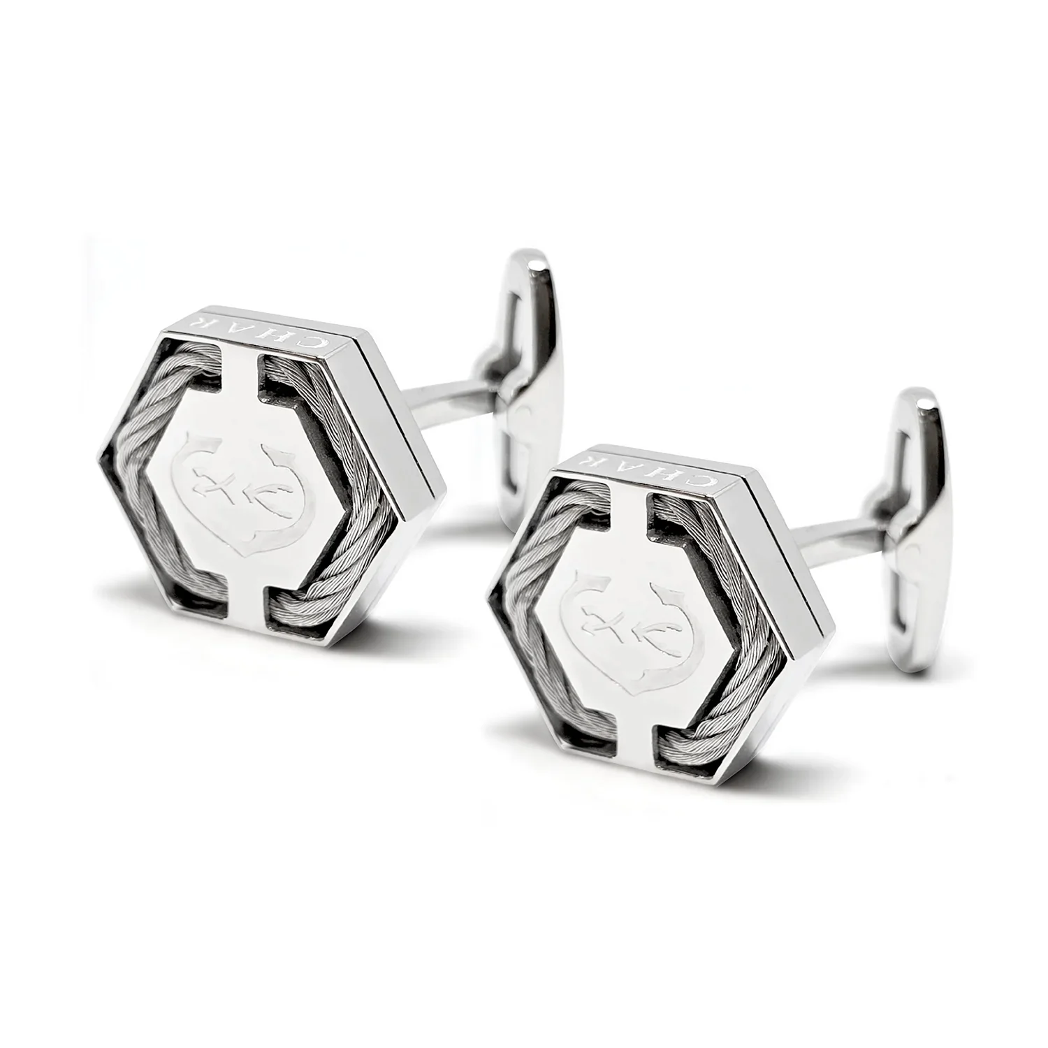 Celtic® Hex Logo Cufflinks - Image 3