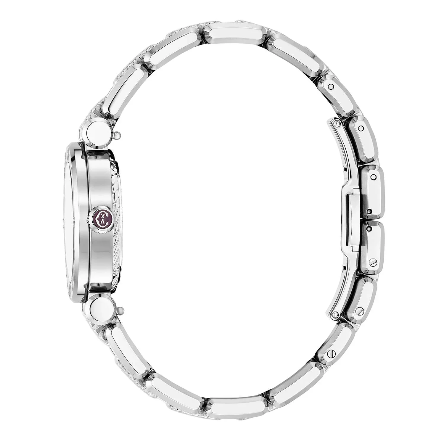 NAVIGATOR CRUISE, 28MM, QUARTZ CALIBRE, WHITE MOTHER-OF-PEARL WITH 12 ROMAN FIGURES DIAL, STEEL "CHARRIOL CHARRIOL" WITH 2 SCREWS BEZEL, METAL INTERCHANGEABLE BRACELET - Image 3