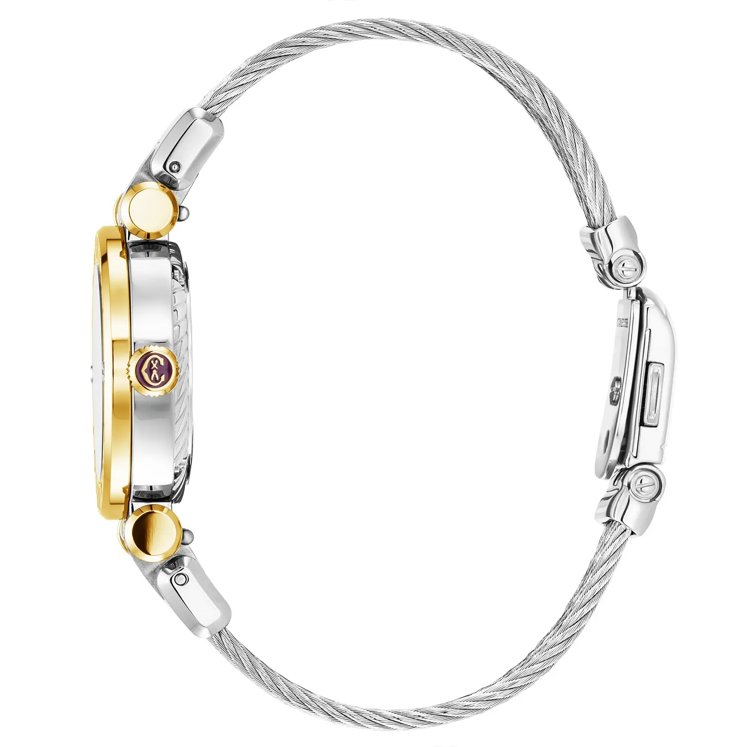 NAVIGATOR CRUISE, 28MM, QUARTZ CALIBRE, MOTHER-OF-PEARL DIAL, "CHARRIOL CHARRIOL" BEZEL, STEEL CABLE INTERCHANGEABLE STRAP - Image 3