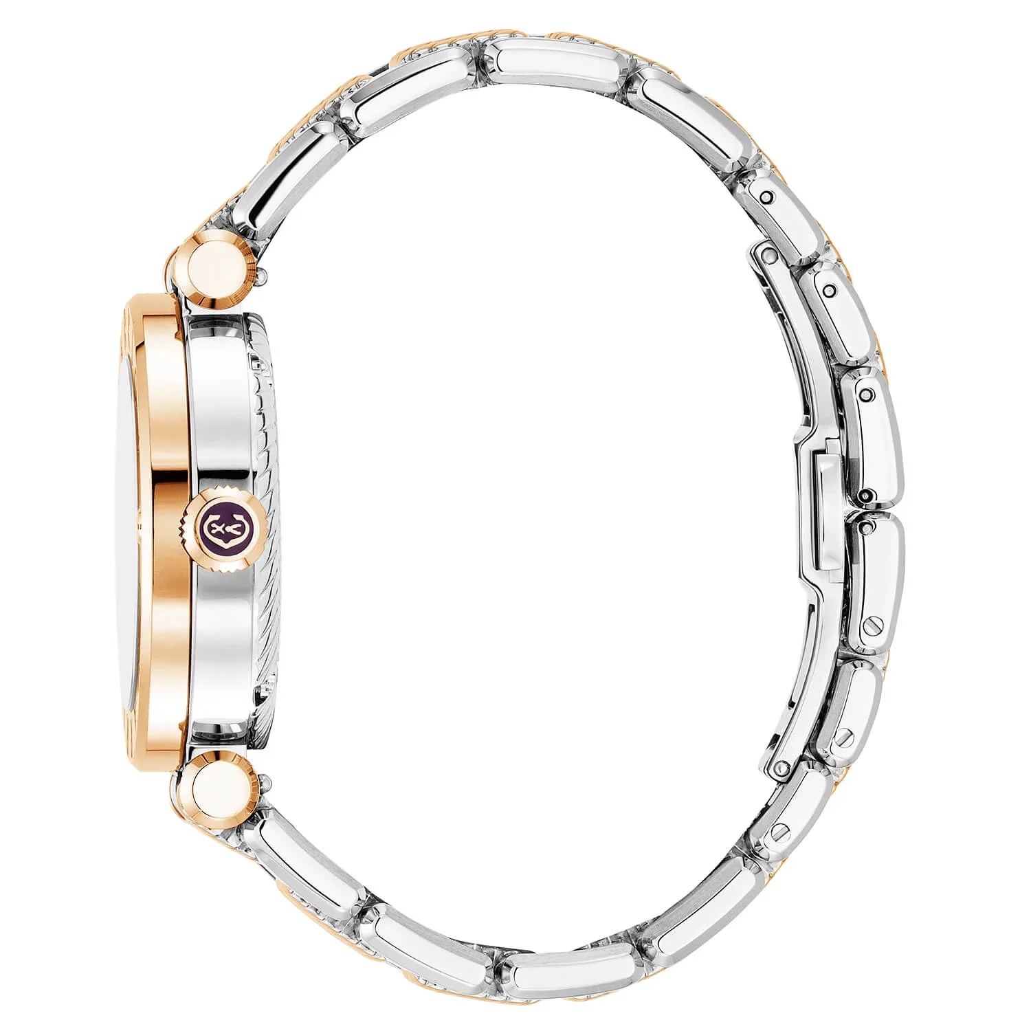 NAVIGATOR CRUISE, 36MM, QUARTZ CALIBRE, WHITE MOTHER OF PEARL WITH ROSE GOLD PVD INDEX DIAL, STEEL ROSE GOLD PVD "CHARRIOL CHARRIOL" WITH 2 SCREWS BEZEL, METAL BICOLOR INTERCHANGEABLE BRACELET - Image 3