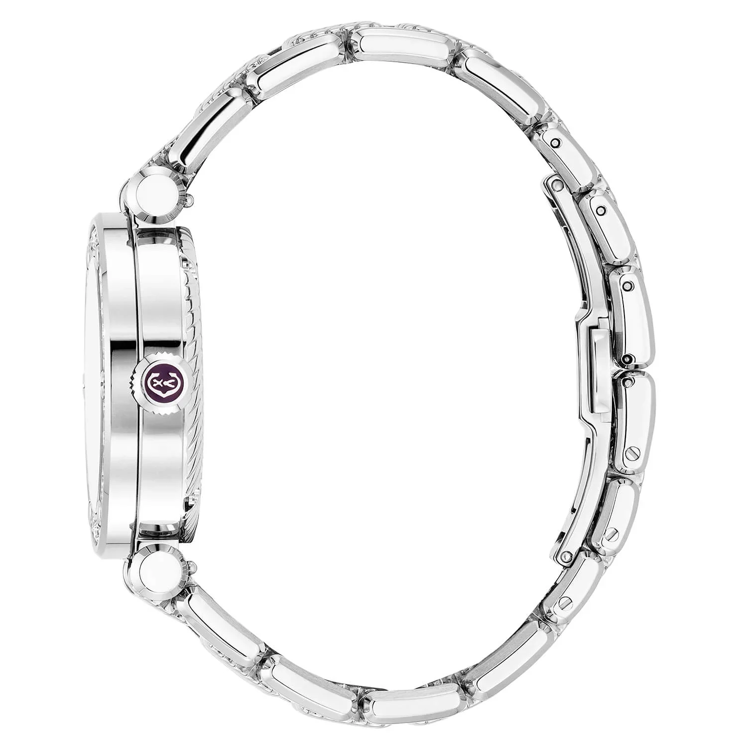 NAVIGATOR CRUISE, 36MM, QUARTZ CALIBRE, MOTHER-OF-PEARL DIAL WITH ROMAN NUMERAL, 30 DIAMONDS BEZEL, METAL INTERCHANGEABLE BRACELET - Image 2