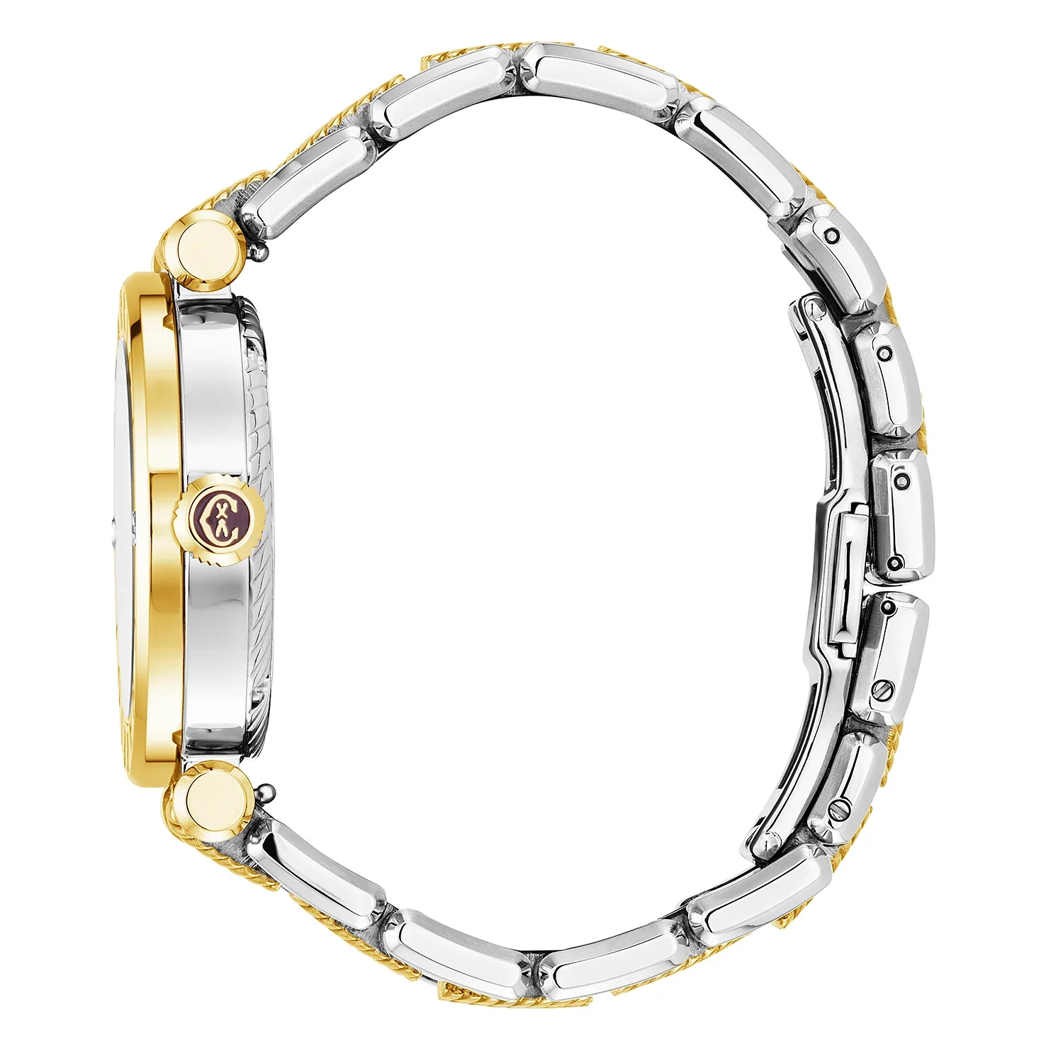 NAVIGATOR CRUISE, 36MM, QUARTZ CALIBRE, MOTHER-OF-PEARL WITH 10 DIAMONDS DIAL, STEEL YELLOW GOLD PVD "CHARRIOL CHARRIOL" BEZEL, BICOLOR METAL INTERCHANGEABLE BRACELET - Image 3