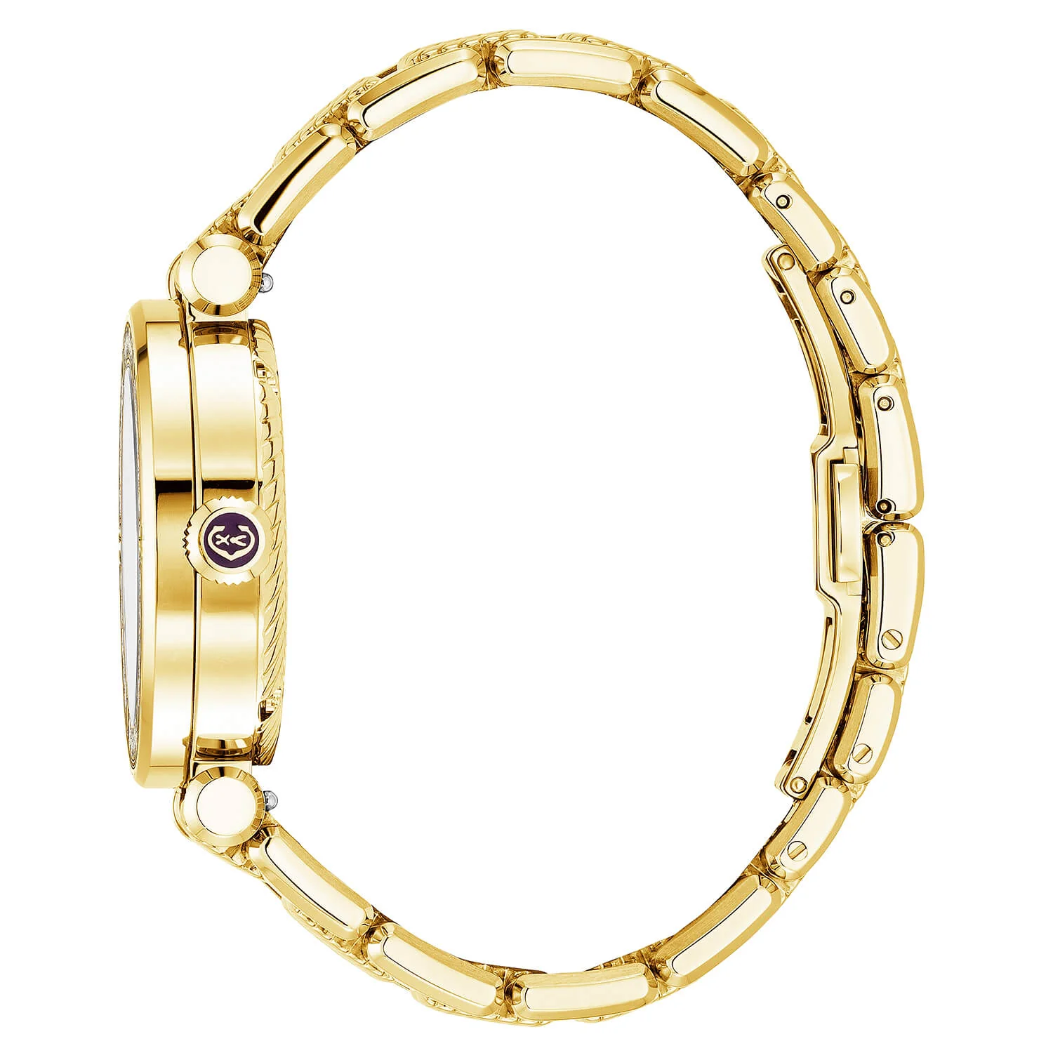 NAVIGATOR CRUISE, 36MM, QUARTZ CALIBRE, MOTHER-OF-PEARL DIAL, 30 FULL CUT DIAMONDS WITH 6 SCREWS BEZEL, STEEL YELLOW GOLD PVD METAL INTERCHANGEABLE BRACELET - Image 3