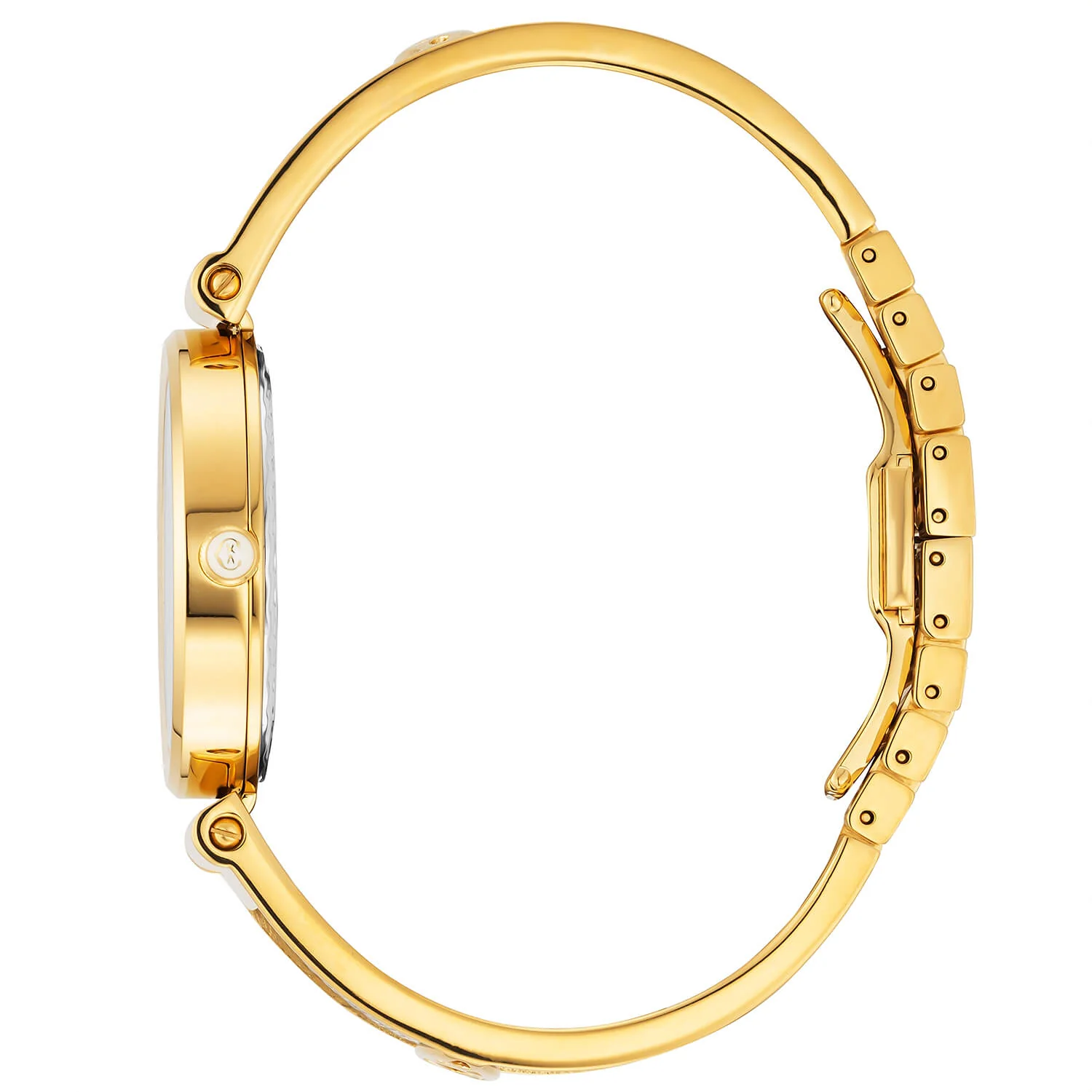 FOREVER™, 32MM, QUARTZ CALIBRE, MOTHER-OF-PEARL WITH 12 SIMILIS DIAL, YELLOW GOLD PVD BEZEL, STEEL CABLE BRACELET & YELLOW GOLD PVD DECORS - Image 3