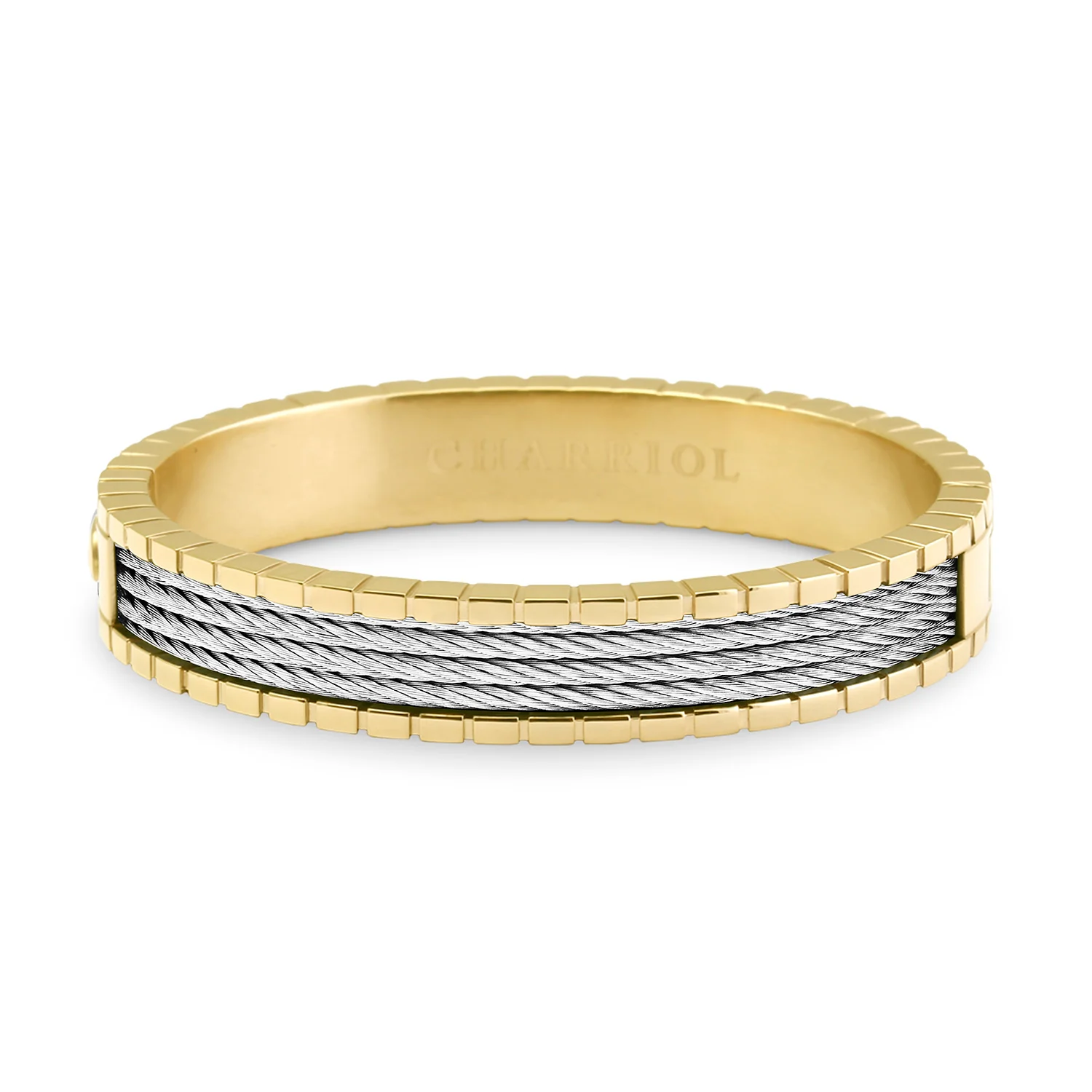 Forever™ Bangle Personalized Yellow/Steel