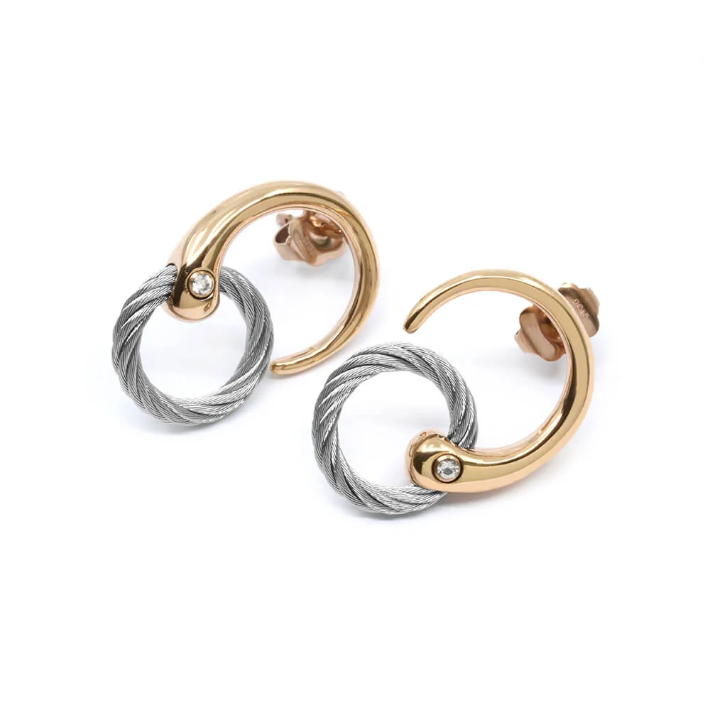 Infinity Zen Round Earrings - Image 4