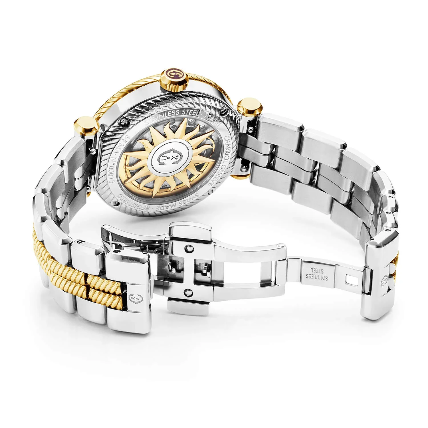 NAVIGATOR SURF, 36MM, AUTOMATIC CALIBRE, WHITE DIAL, WHITE BEZEL, STEEL BICOLOR INTERCHANGEABLE BRACELET - Image 2
