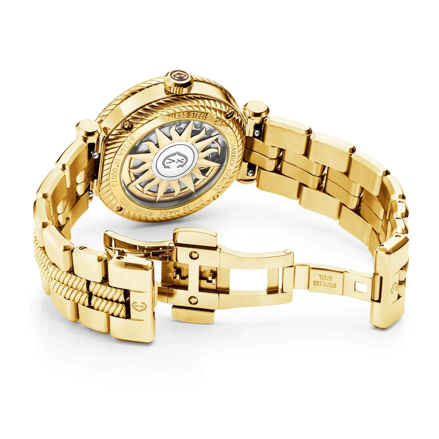 NAVIGATOR SURF, 36MM, AUTOMATIC CALIBRE, WHITE DIAL, WHITE BEZEL, YELLOW GOLD PVD INTERCHANGEABLE BRACELET - Image 2
