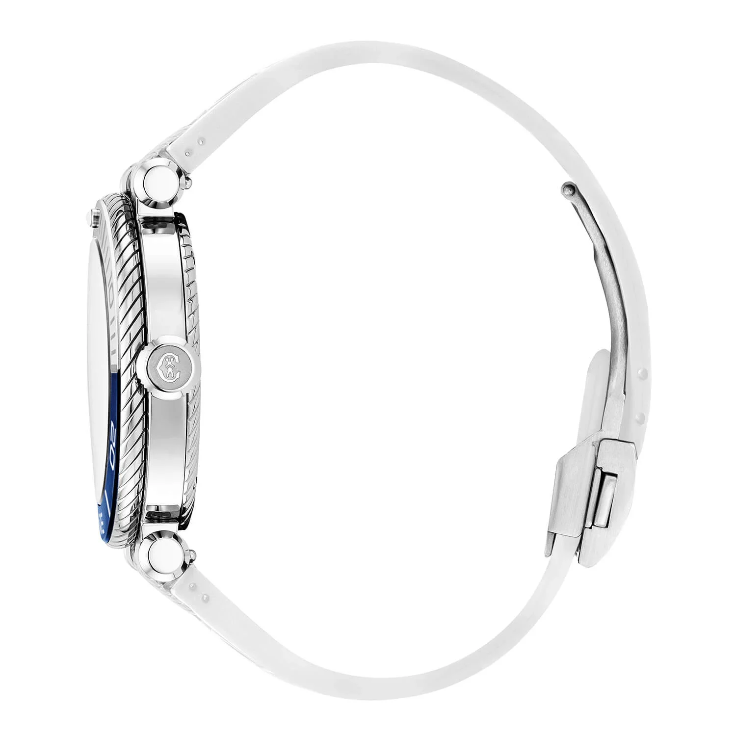 NAVIGATOR SURF, 41MM, AUTOMATIC CALIBRE, WHITE LUMINOVA DIAL, BLUE AND WHITE BEZEL, WHITE RUBBER INTERCHANGEABLE BRACELET - Image 3