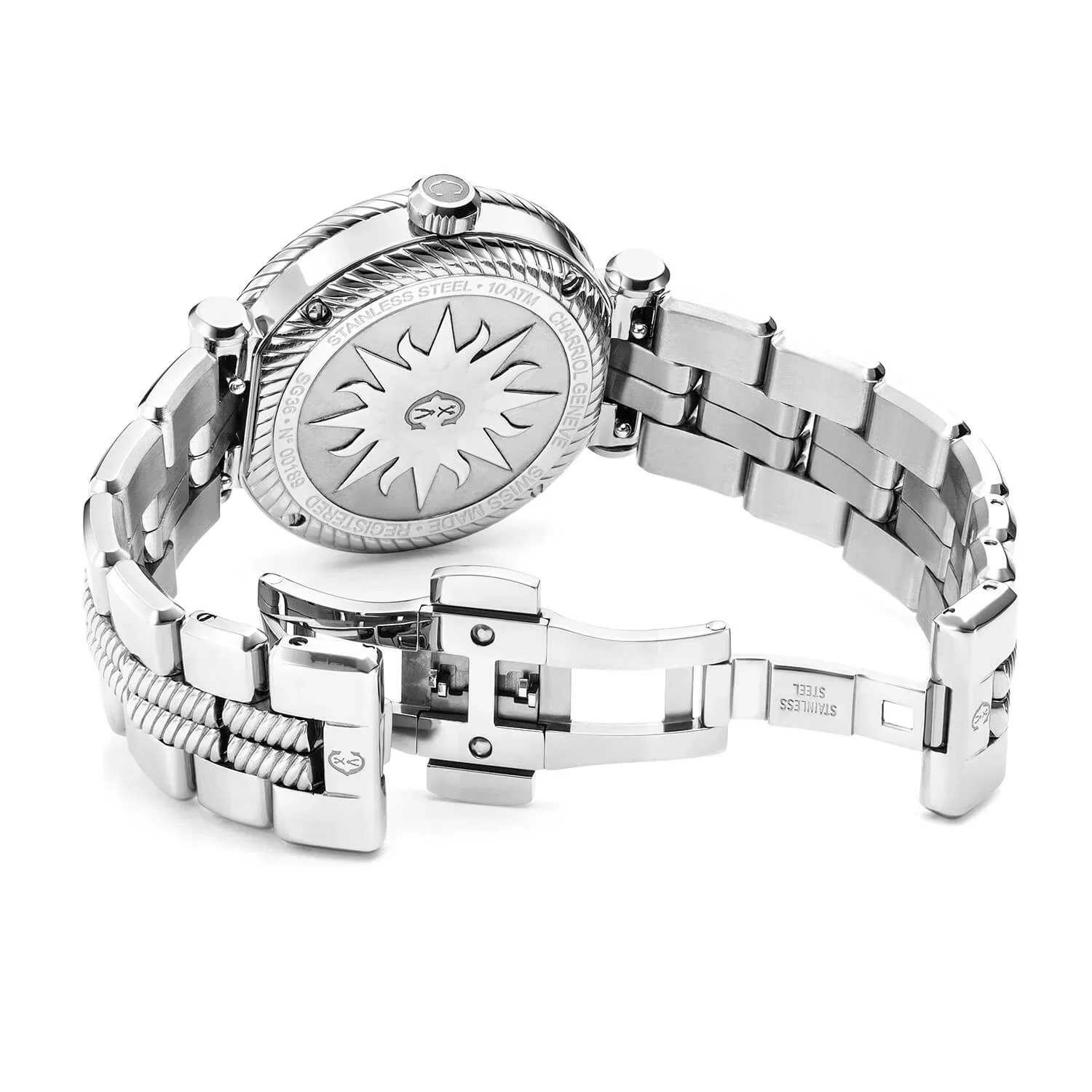 NAVIGATOR SURF GMT, 36MM, QUARTZ GMT CALIBRE, WHITE DIAL, 6 SCREWS BEZEL, STEEL INTERCHANGEABLE BRACELET - Image 2