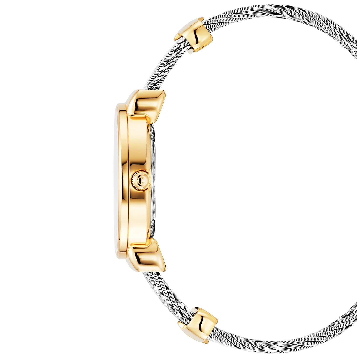 ST TROPEZ ICON, 30MM, QUARTZ CALIBRE, MOTHER-OF-PEARL SUNSHINE DIAL, MOTHER-OF-PEARL WITH 8 DIAMONDS BEZEL, STEEL CABLE BRACELET - Image 3