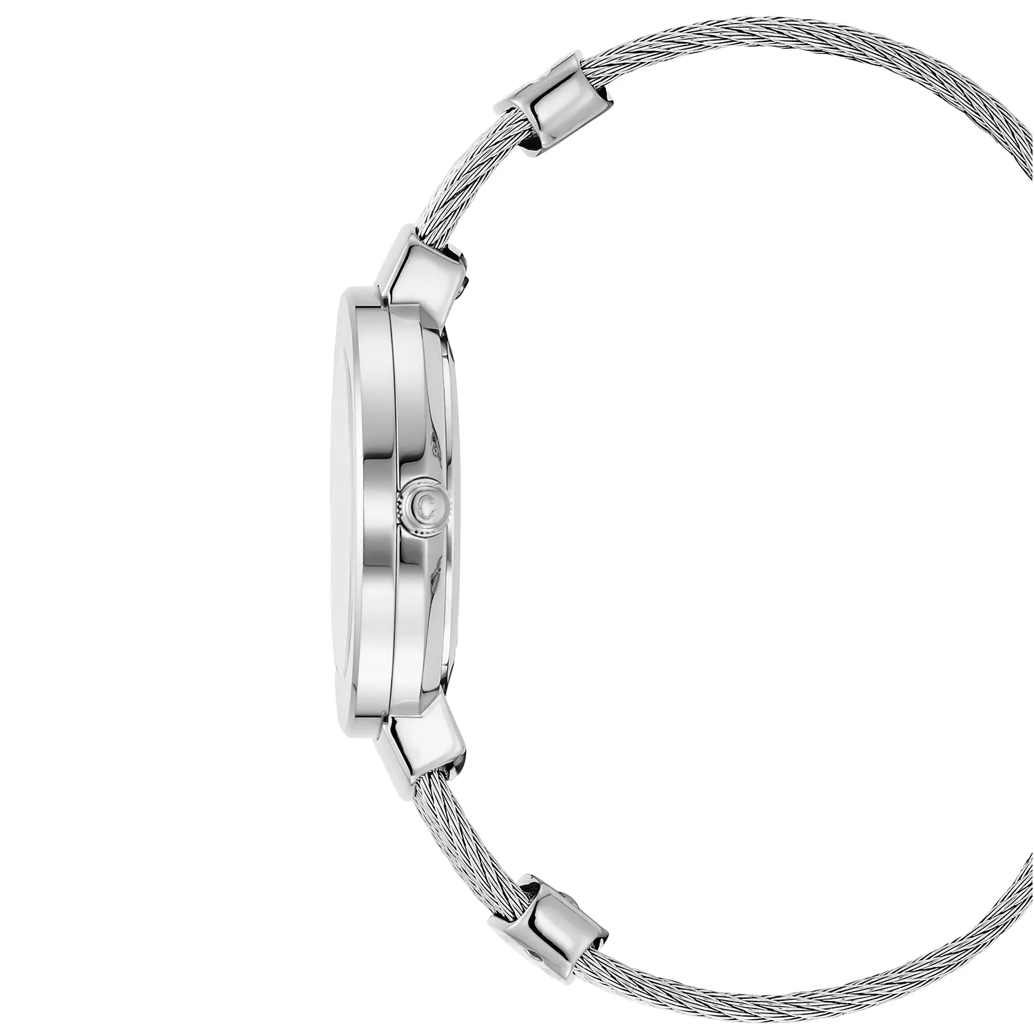 ST TROPEZ, 30MM, QUARTZ CALIBRE, MOTHER-OF-PEARL DIAL, "CHARRIOL CHARRIOL" BEZEL, STEEL CABLE BRACELET - Image 3